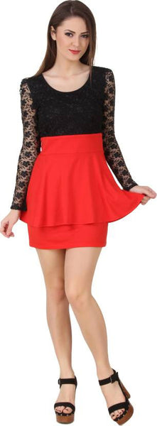 red dress
