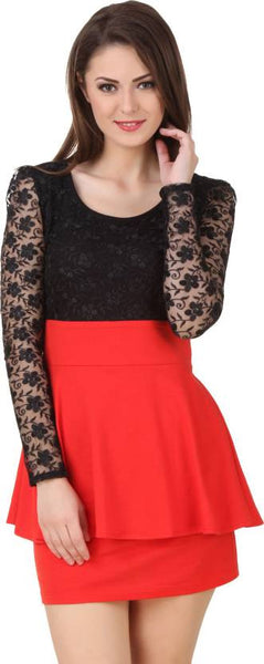 red dress