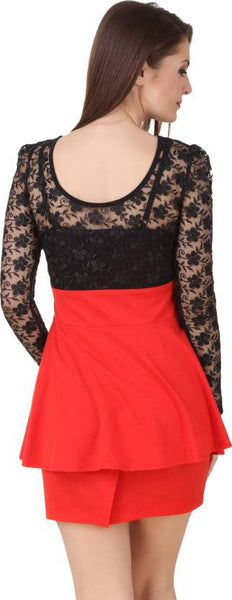 red dress
