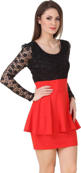 red dress
